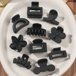 10Pcs Mutlicolor Small Hair Claw Clips Cute Flower Non Slip Jaw Clips 5 Style Banana Clips Hair Accessories for Women Girls