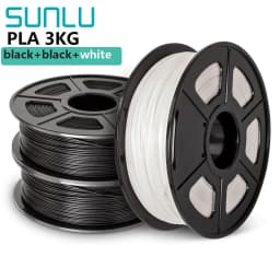 SUNLU 3 Rolls PLA PETG 3D Filament 1KG 1.75mm +/-0.02MM 3D Printing Filament Neatly Wound Filament Vacuum Packing Fast Shipping