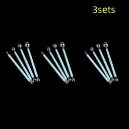 Pottery Dots Sculpture Tool Stainless Steel Polymer Clay Shape Pen Metal Ball Clay Carving DIY Ceramics Decorating Tools