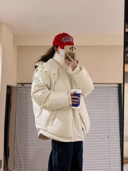 Winter Women's Short Padded Jacket Loose Fit Thickened Korean Style Cotton down Coat Trendy Couple's Clothing Small Size