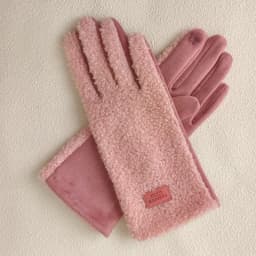 Winter Keep Warm Touch Screen Suede Gloves Women Fashion Elegant Personality Windproof Prevent Cold Add Velvet Thickened