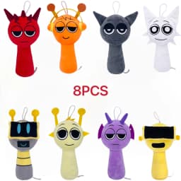 Sprunki Plush Toys Sprunki Plush Doll Sprunki Game Cartoon Pillow Kids Birthday Gifts Stuffed Dolls Christmas Gift