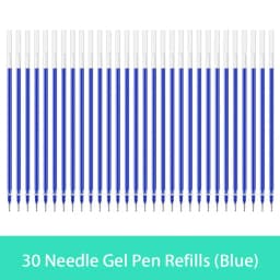 10/20/30 pcs/set 0.5mm Gel Pen Refills Red Blue Black Ink Stationery Writing Supplies Office Signature Rods Office School Needle
