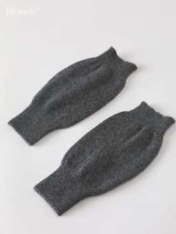 Sales Genuine Fine Sheep Wool Cozy Mitt Exposed Finger Women's Winter Autumn Knitted Fingerless Work Gloves Wrist Mittens Driver