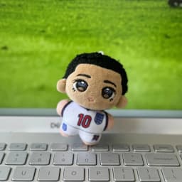 Haaland Bellingham Cotton Doll 7.5cm Mini Stuffed Plush Toy World Cup Souvenir Collectible Figure Pendant Bag Charm Gift for Fan