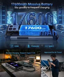 8849 TANK 5 Unihertz 2K Projector Rugged Smartphone eSIM Dimensity 9400e 3K AMOLED Android 16 220Lumens Projector 17600mAh 18GB+512GB 5G WiFi 7 2026 Smartphone