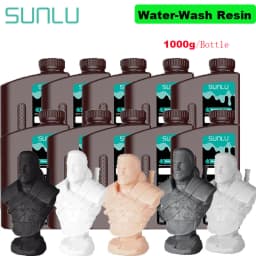 SUNLU 10KG ABS-Like/ Standard / Water-Wash/ 14K High Precision Resin 405nm Rapid UV-Curing Photopolymer Resin 1KG/Bottle