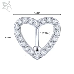 ZS 1 PC Cute Shell Pendant Belly Button Ring Moonstone Drop Belly Rings 14G Stainless Steel Summer Flower Navel Piercing Jewelry