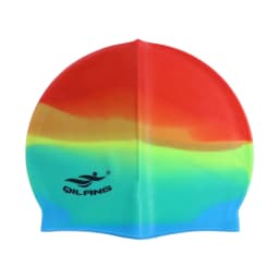 Wear-resistant Practical Colorful Silicone Flexible Waterproof Plus Size Bathing Cap Swimming Cap Swim Pool Hat Swimming Hat