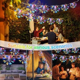 USB Firework Light String LED Garland Fairy Light Burst Star String Lights DIY Flower Decor Light for Christmas Wedding Party