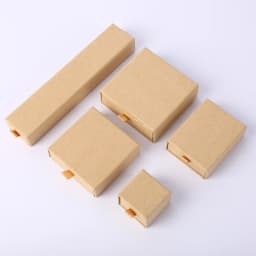 12Pcs Kraft Jewelry Packaging Drawer Boxes Ring Earrings Necklace Pendant Jewelry Accessories Organozer Packaging Display Case