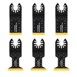 Titanium Oscillating Saw Blades Kits, Metal Cutting,Multitool, Fit Dewalt Bosch Worx, Milwaukee Ryobi, 20 Pcs