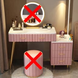 Women Pink Dressing Table Makeup Chair Modern Bedside Cosmetics Dressing Table Bedroom Cabinet Vestidores Postmodern Furniture