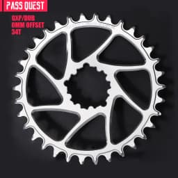 Round Oval 0mm Offset For SRAM Gx XX1 Eagle GXP PASS QUEST Crankset Round MTB Narrow Wide Chainring 28T 30T 32T 34T 36T 38T