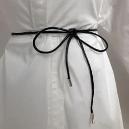 New Round Leather Rope Long Waist Belt Thin Slim Dresses String Waistband Knotted Waist Rope Skirt Decorative Coat Sweater Strap
