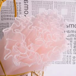 28cmx4yard Flower Wrapping Paper Gold Silver Pearl edge Wave Yarn Flower Packaging Lace Mesh Florist Handmade Bouquet Gift Decor