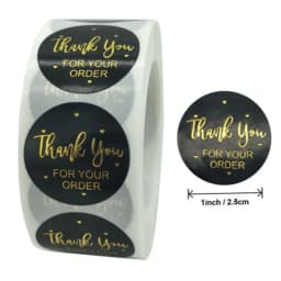 500pc Thank You for Your Order Stickers for Kids Gold Seal Label You've Got Great Taste Stationery Sticker Pretty Things Inside