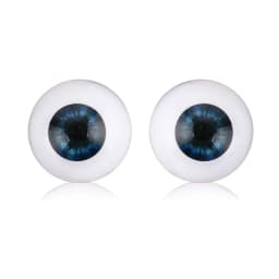 1Pair 20/22/24mm Acrylic Eyeball Realistic Dolls Eyes Plastic Half Round Hollow Back Fake Eyes Eyeballs DIY Making Doll Bear Toy
