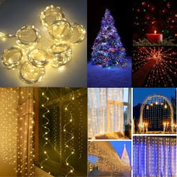USB LED String Fairy Curtain Lights Garland For New Year Christmas Party Wedding Birthday Bedroom Ramadan Easter Home Decoration