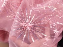 1meter Stars and moon sequined yarn cloth dress see-through sequined dress fashion designer mesh embroidery fabric