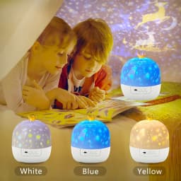 Crown Fantasy Star Sky Projection Night Light 15in1 Bedroom Ceiling Rotating Atmosphere Lamp Home Decoration Kids Birthday Gift