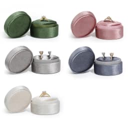 Single Velvet Ring Box Cute Oval Shaped Display Jewelry Box For Wedding Ceremony Ring Box Packaging Gift Packaging Accessories