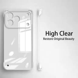 Frameless Slim Clear Transparent Plastic Hard PC Phone Case For iPhone 18 17 16 15 14 Plus 13 12 Mini 11 Pro Max 16e Air Cover