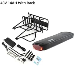 36V 21AH Rear Rack Ebike Battery 36V 15AH Lithium Batteria 18650 48V 14Ah for Electric Bicycle 250W 350W 500W 750W 1000W