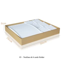 Organizer Case Jewellery Display Ring Tray Earring Holder Various Models Wholesale Luxury Gold White PU Necklace Jewelry