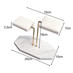 Marble Green Base Gold Support Watch Display Stand for Bracelet Double Watch Jewelry Organizer Watch Placement Jewelry Stand