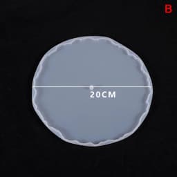 Irregular Round Fruit Disc Tray Resin Silicon Mold DIY Coaster Epoxy Mould Craft