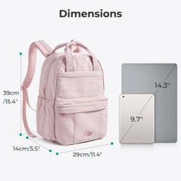BAGSMART Girls School Backpack Multi-Function Leisure Travel Hand Luggage Backpack Large Capacity Business 14.3 in Laptop Bag