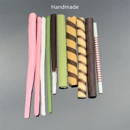 3pcs Shooting DIY AMSR Sound Prop Cookie Biscuit Dummy Food Chocolate Simulated Pocky Strawberry Flavor Snack Chopsticks Display