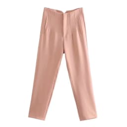 HH Women Vintage Solid Pencil Pants High Waist Pant For Women Casual Streetwear Woman Trousers Office Wear Basic Pant Mujer
