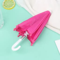 1Pc Baby Doll Rain Gear Toy Umbrella Mini Umbrella Doll Accessories Children Multicolor Toy Clothing Decoration