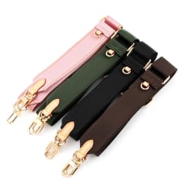 Customized Luxury Adjustable Canvas Shoulder Bag Straps Crossbody Coin Purse Metal Button Handbag Strap Women Brand Bag Strap