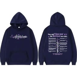 Kai Azer I Love You in Powerless Graphic Sweatshirts Men Women Vintage Hip Hop Classic Hoodie Hot Sale Oversized Hipster Hoodies