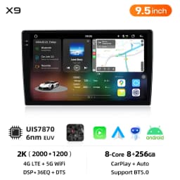Junsun Wireless CarPlay Android Auto Car Radio For Seat Altea 2004 2005-2015 Toledo 3 GPS Multimedia 2 Din GPS BT Systems Stereo