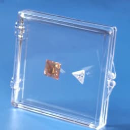 Floating Gemstone Storage Box Gems Display Organizer Holder Clear Adhensive Loose Diamond Stone Zircon Jewelry Packaging Boxes
