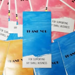 10-50pcs/pack Rectangular "Gift For You" Stickers Thank You Stickers For Small Business Gift Packaging Decor Sealing Labels