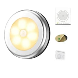 Night Light With PIR Motion Sensor LED Battery Lamp Strong Magnetic For Bedroom Bedside Kitchen Cabinet Lighting
