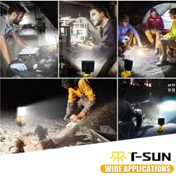 48W/60W/100W Portable LED Work Light Rechargeable LED Flood Light for Dewalt 18V-20V Li-ion Battery Cordless Work Light 6000k