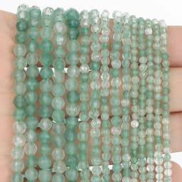 Natural Pink Opal Stone Beads Faceted 2mm 3mm 4mm Round Loose Beads Diy Bracelet Necklace Jewelry Making Accessories