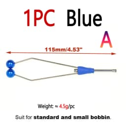 Bimoo Steel-Alloy and Bi-ceramic Tip Fly Tying Bobbin Holder Standard & Small Thread Bobbin Fishing Dry Wet Fly Lure Making Tool