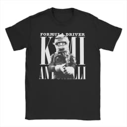 Andrea Kimi Antonelli Smoking and Drinking Beer T-Shirts for 100% Cotton T Shirt Short Sleeve Tee Shirt Plus Size Clothes