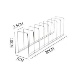 Stainless Steel Dish Draining Rack Multipurpose Silver Plates Storage Rack Space Saving Bowls Plates Drainer Holder Kitchen