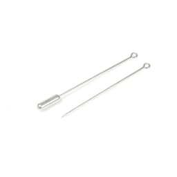 20pcs DIY Brooch Pin Base 50/70mm Long Brooch Pin Settings Loop Eye Brooch Safety Stopper Jewelry Making Components Wholesale