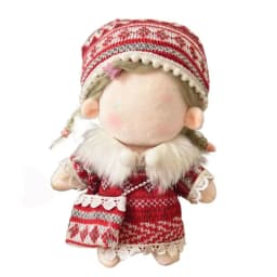 For 20CM Cotton Doll Clothes Cap Headdress Multicolor Miniature Dress Suit Doll Accessories Cosplay Doll Headwear Dress Set