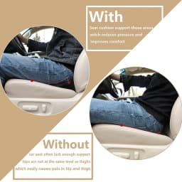 2 In 1 Universal Car Seat Cushion Multifunctional Memory Lumbar Pillow Support Driver Breathable Relief Comfort Chair Car Sea