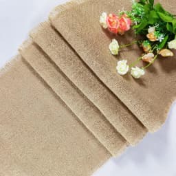 Burlap Table Runner Natural Farmhouse Jute Table Runner Thanksgiving Rustic Table Runner for Home Dining Christmas Table Decor